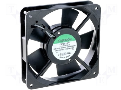 Вентилатор DP201AT2122HST Вентилатор:AC; 120x120x25mm; Лагер:плъзгащ; 230VAC; 109(±7%)m3/h